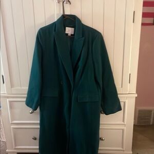 Target Deep Teal Overcoat
